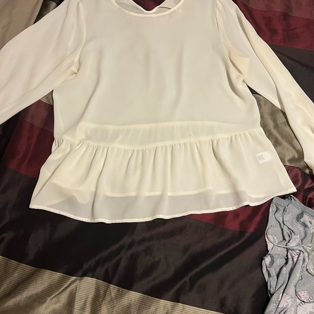 Cream blouse